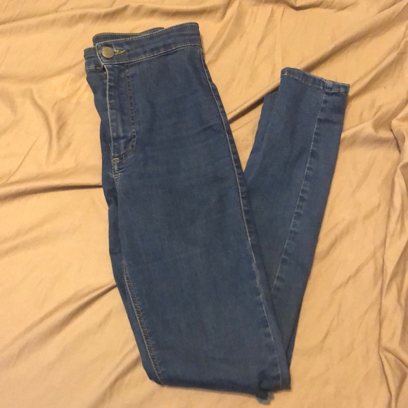 Topshop High waisted ripped Joni Jeans - Picture 2 of 2